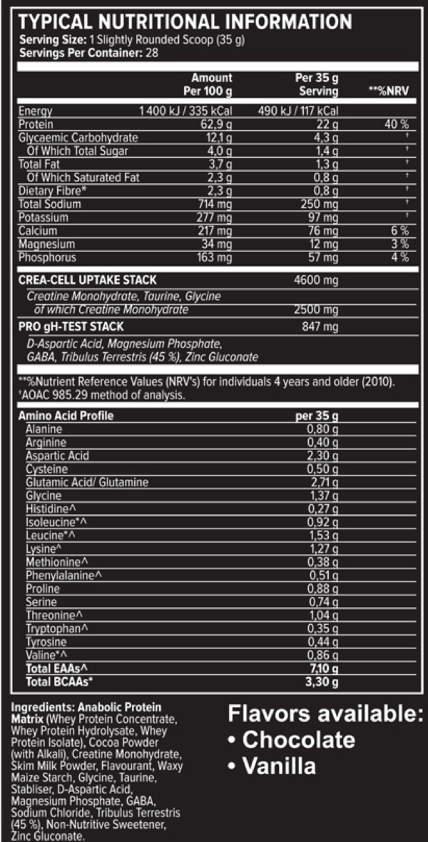 Ultra Anabolic Whey 1kg – Evolve Nutrition