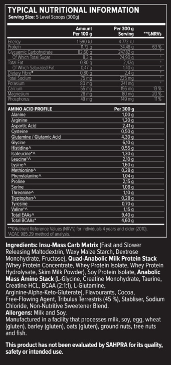 Ultra Anabolic Mass – Evolve Nutrition