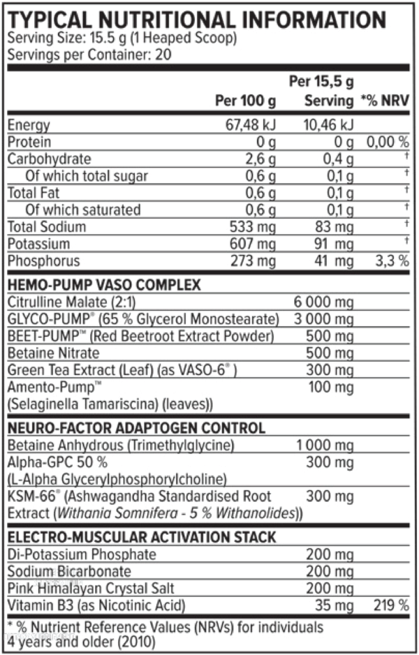 Neuro Pump – Evolve Nutrition