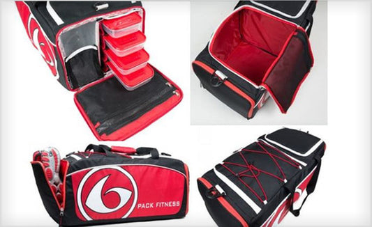 6 Pack Fitness Varsity Duffel Bag