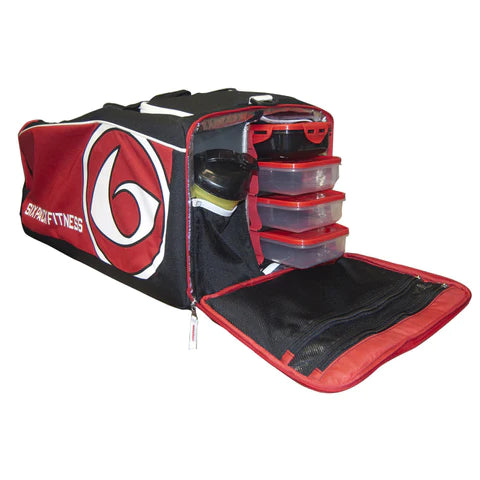6 Pack Fitness Varsity Duffel Bag